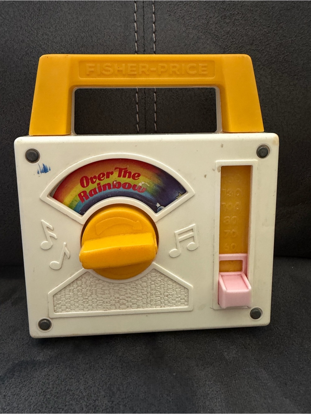 Vintage 1981 Fisher-Price White Kids Music Toy - WORKS!
